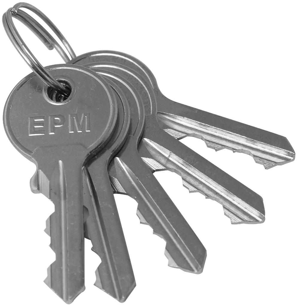 BRASS PADLOCK 5 KEYS 30MM - E-750-0001