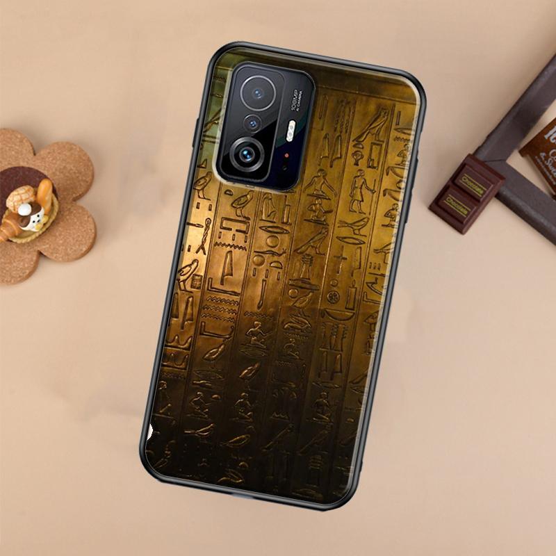 Egyptian Hieroglyphics Symbols Case For Xiaomi POCO X7 Pro X3 X5 X6 F3 F5 F6 M6 Pro 11T 12T 13T 14T Pro 13 14 Ultra Cover