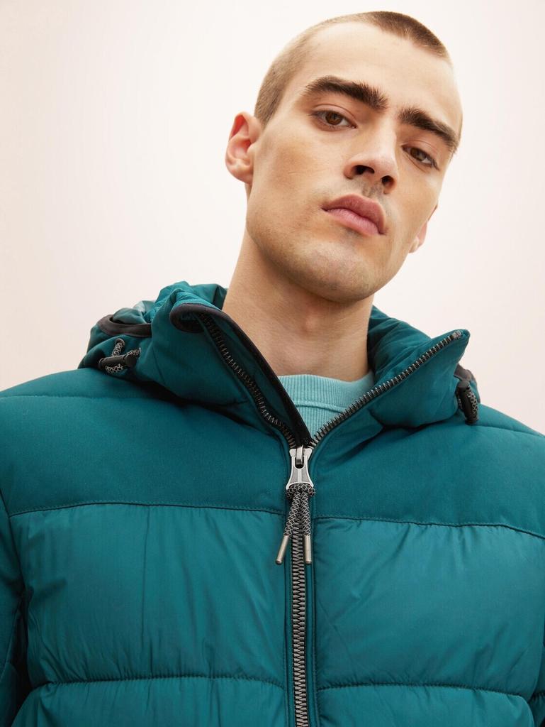 Winter Jacket Tom Tailor Puffer Jacket with Detachable Hood (1032481) Dark Green Lake