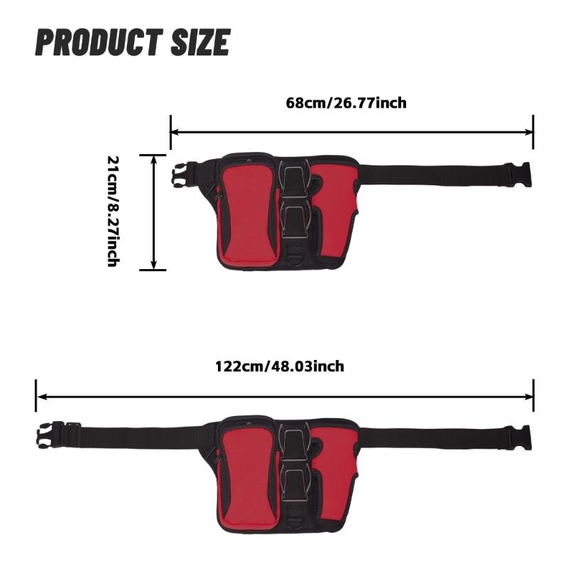 Compact Golf Ball Holder Case Storaeg Waist Bag With Adjustable Belt Weather Resistant For Course Travel