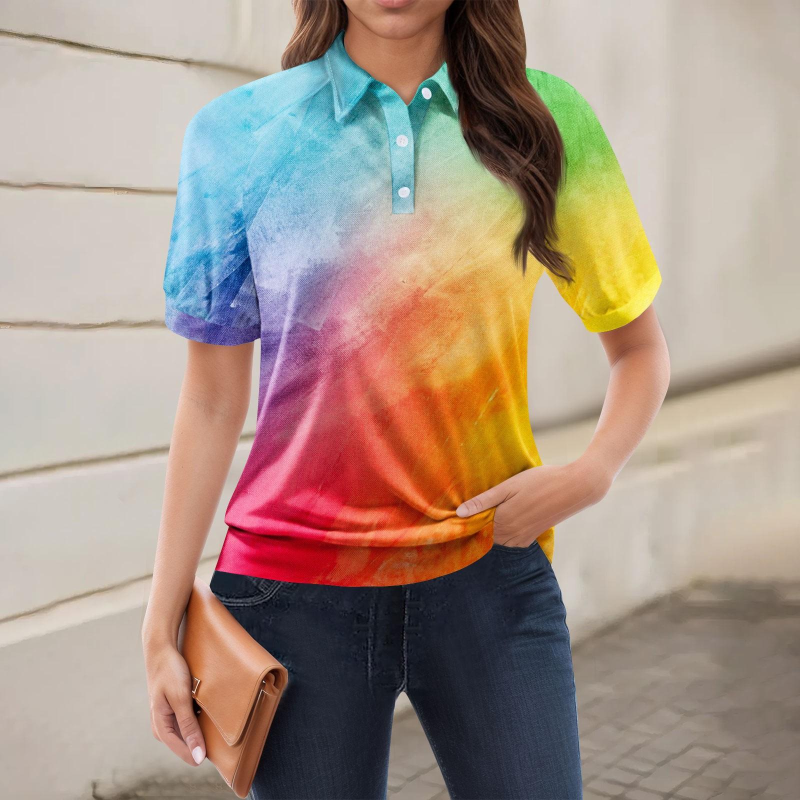 

Женская повседневная футболка с v-образным вырезом и коротким рукавом с цветочным принтом и декоративными пуговицами, топ XL жёлтый