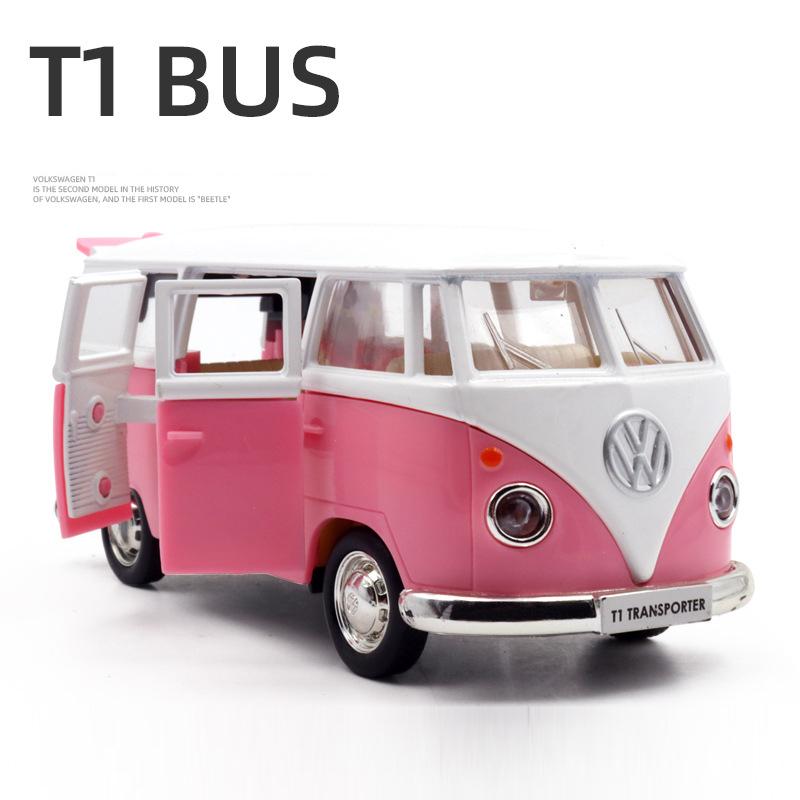 

Модель Автобус T1 Инерционная Машинка Фигурка Имитационные Игрушки Детский Подарок на День Рождения розовый