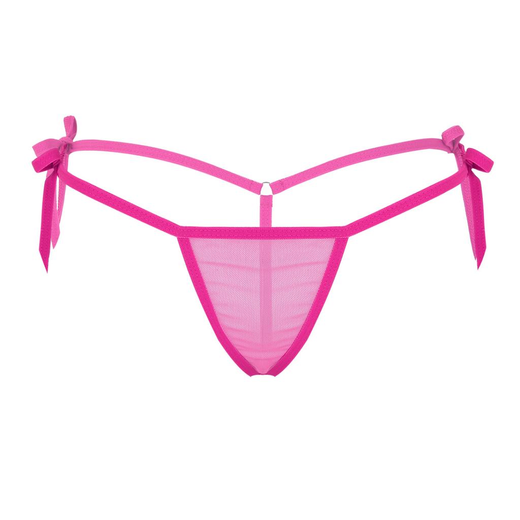 Ženy Síťovina s nízkým výstřihem T-Back Mini G-String Tanga Bikiny Kalhotky Spodní prádlo