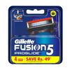 Gillette fusion proglide 5 maszynki do golenia - 4 sztuki