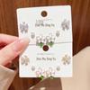 Exquisite Pink Floral Stud Earrings Set - Luxurious, Versatile Six-Piece Collection