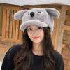 Angry Dog Winter Plush Baseball Cap With Warmth For Girls