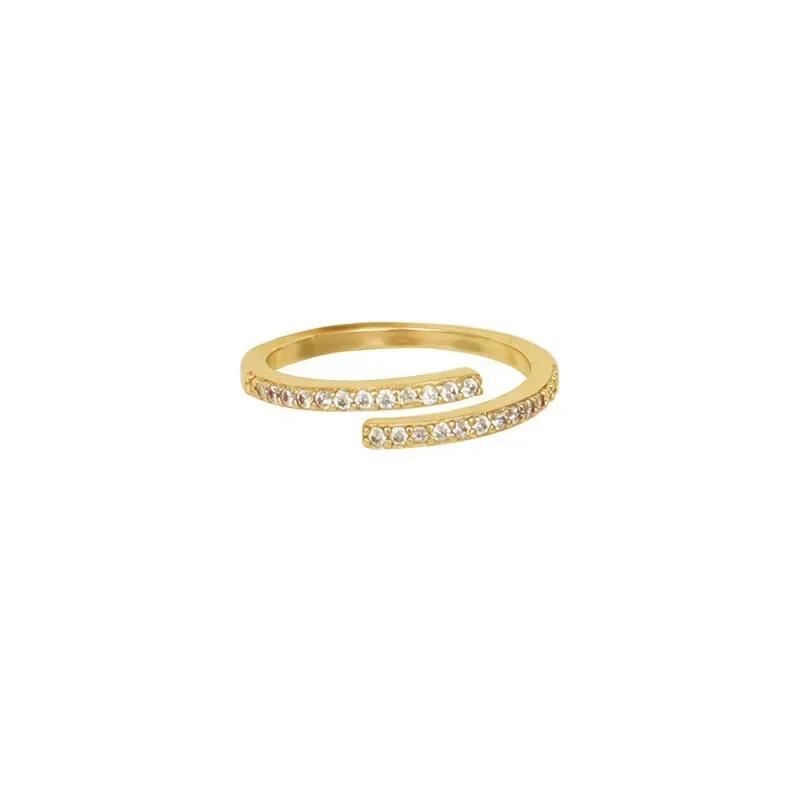 Anello Aperto Super Flash di Lusso per Donna, Con un Design di Nicchia e uno Stile Cool Anello per Dito Indice, Regolabile con un Feeling di Alta Gamma