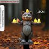 2D Flat Indoor Outdoor Garden Cat & Bird Statue, Realistic Kitten Bird, Durable Acrylic Decor for Planter Yard