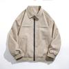 PU Leather American Retro Jacket for Men In Autumn and Winter New Cotton Thickened Lapel Casual Versatile Jacket