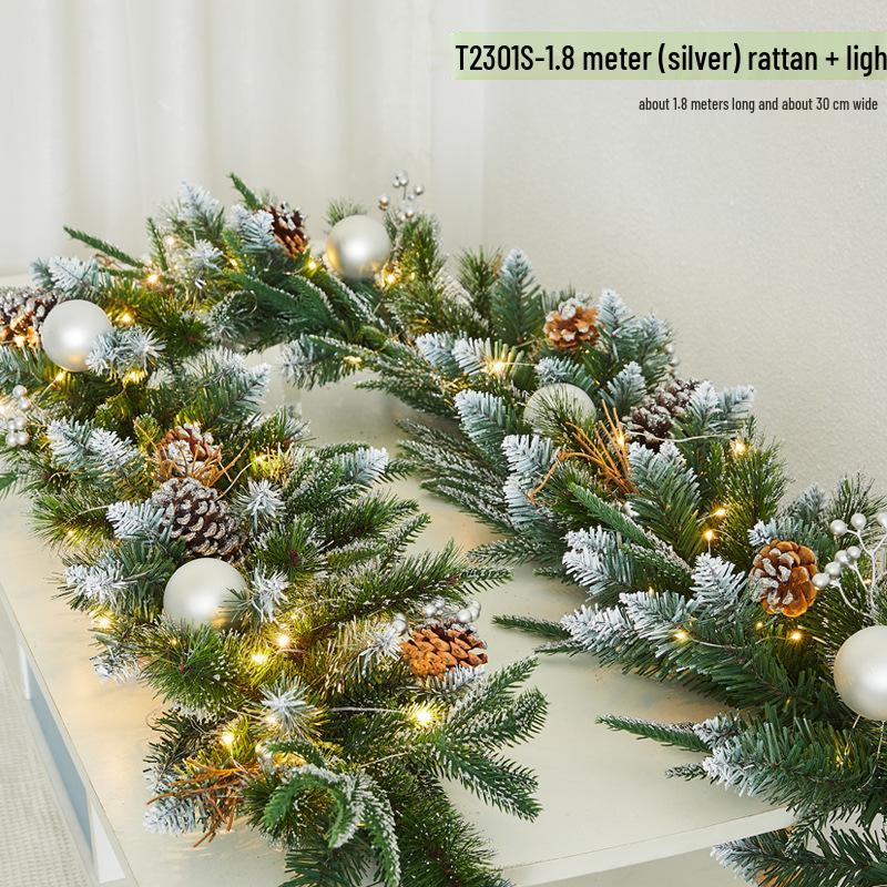 Christmas Snowflake Garland for Hotels, Malls, Windows, Doors & Stair Handrails