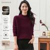 Women's 100% Cashmere Half-Turtleneck Sweater