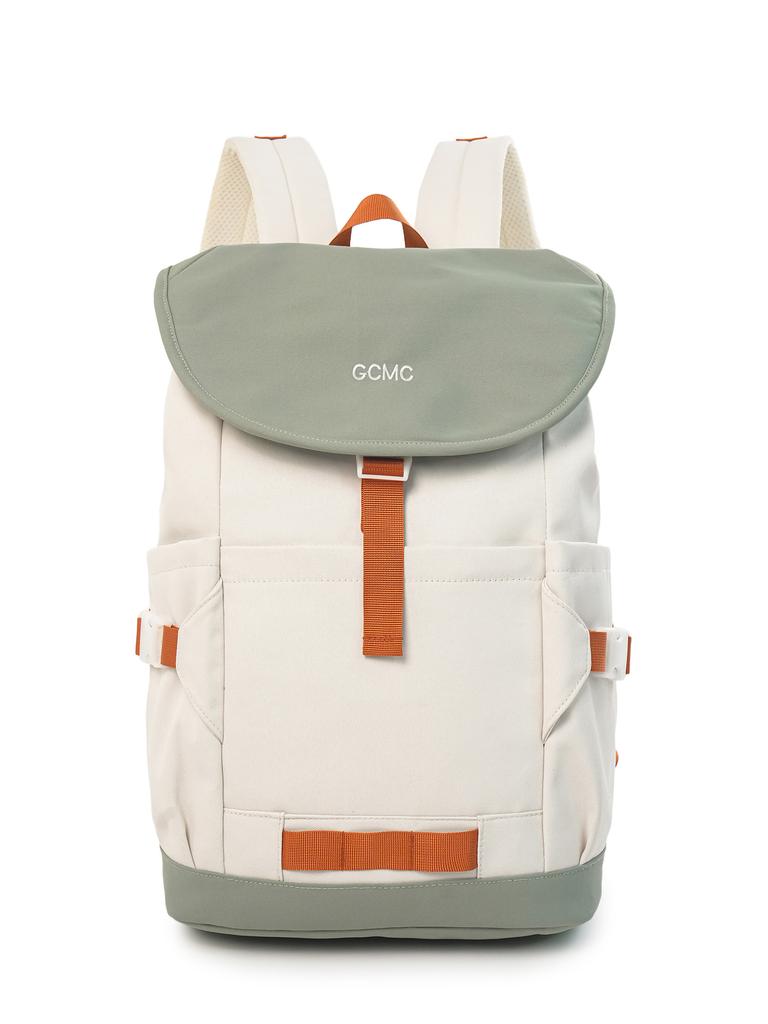 Schoolbag Mountain Retro Tooling Wind Contrasting Color Design Backpack Couple Layered Storage Hiking Camping Backpack