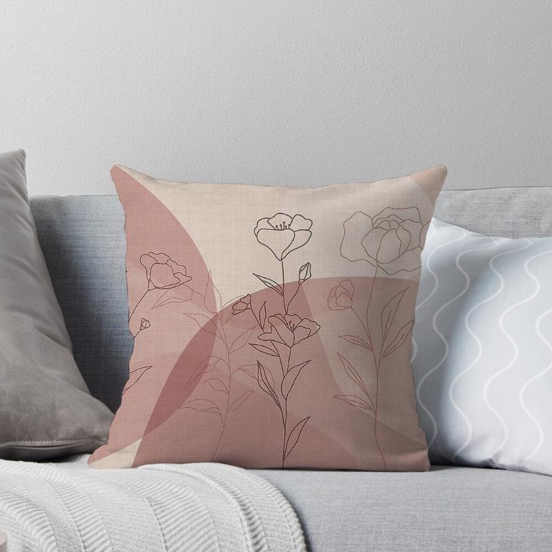 Decorative Home Pillow Case Cushion Covers 45*45 Nordic 40*40 40X40Cm 50X50Cm Irregular Color Block Living Room Boho Geometric