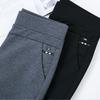 Spring Autumn Elegant High Waist Casual Stretch Slim Middle Aged Women Trousers Ladies Fashion All Match Black Gray Pencil Pants