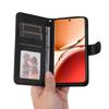 Für Oppo Reno12 F 5G Hülle PU Leder Handyhülle mit Bargeld-/Kartenfächern