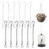 Multipurpose Garden Chains Set of 12 Weather Resistant Iron Construction for Flower Pots Bird Feeders Balcony Decoration
