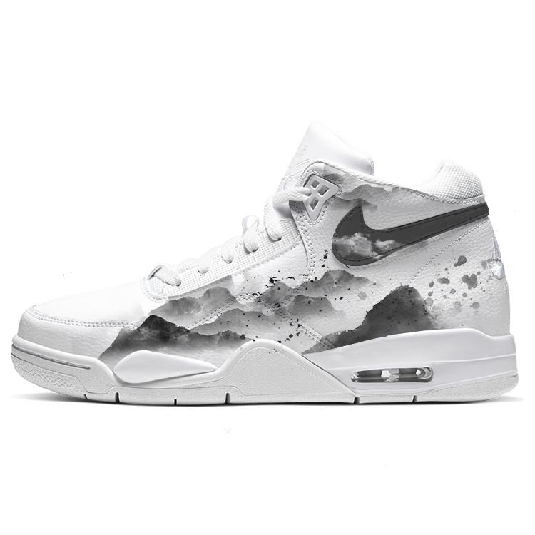 

Nike Flight Legacy Vintage Basketball Shoes Unisex Mid Top Black/White BQ4212-101(Team181-) 41
