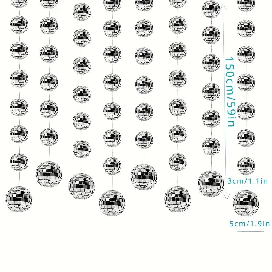 8pcs Mirror Ball Decor Set, Creative Disco Glass Balls for Wall Decoration, Suitable for Valentine's Day Wedding Party Birthday