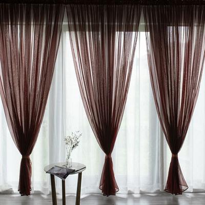 Rideaux en Tulle d'ombrage pour rideaux de fenêtre de salon, voilages à panneaux drapés