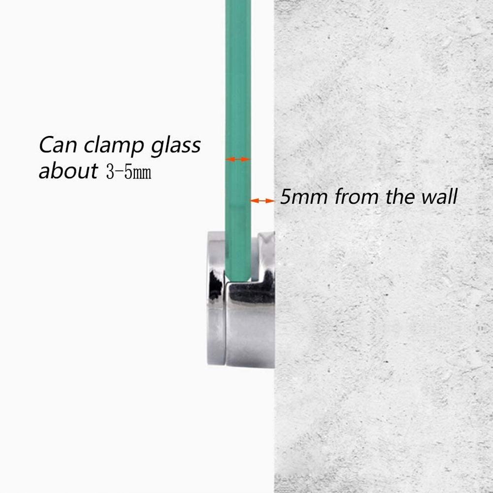 Bathrooms Dressing Tables Mirror Clip Glass Clip 4Set Hanging