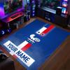 Crystal Velvet Rug France national football team Print Custom Name Text Floor Mat Home Decor