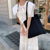 Summer new fairy bag yellow bubble plaid shoulder bag Japanese small fresh student cloth bag thin