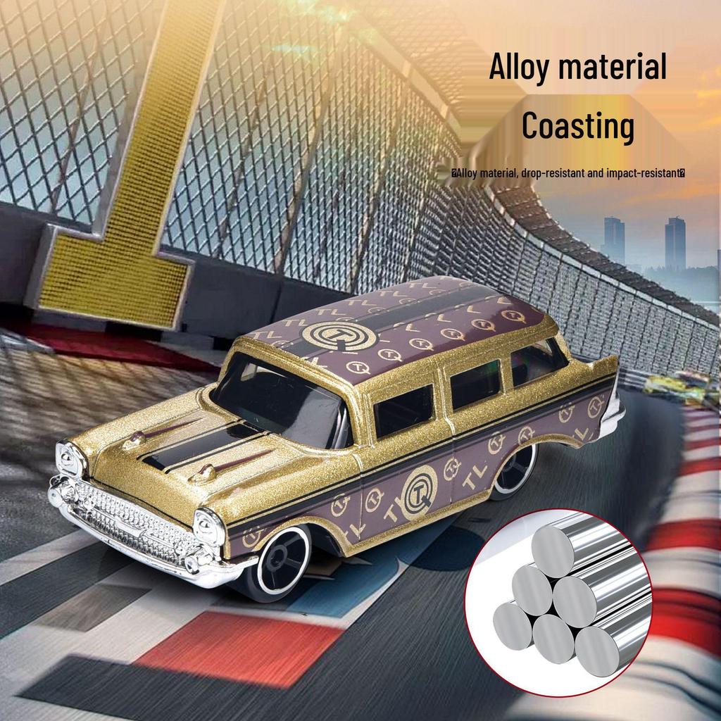 1:64 Alloy Toy Car Racing & Police Model Set for Kids