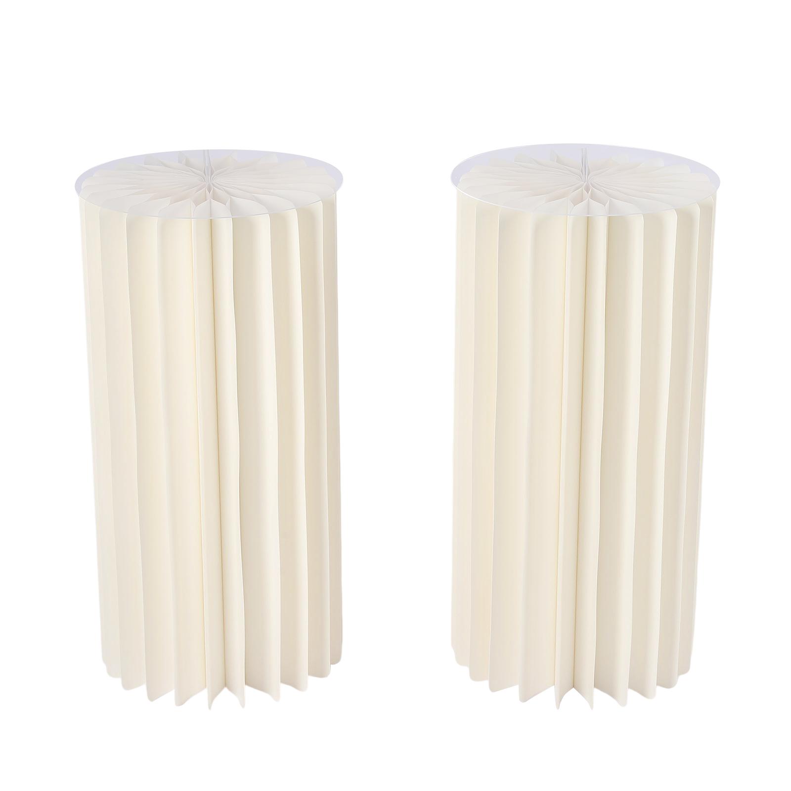 

2 шт. Высокие 23,6 дюйма Свадебные центральные композиции в европейском стиле Картонная подставка для цветов Подходит для украшения праздничных столов белый