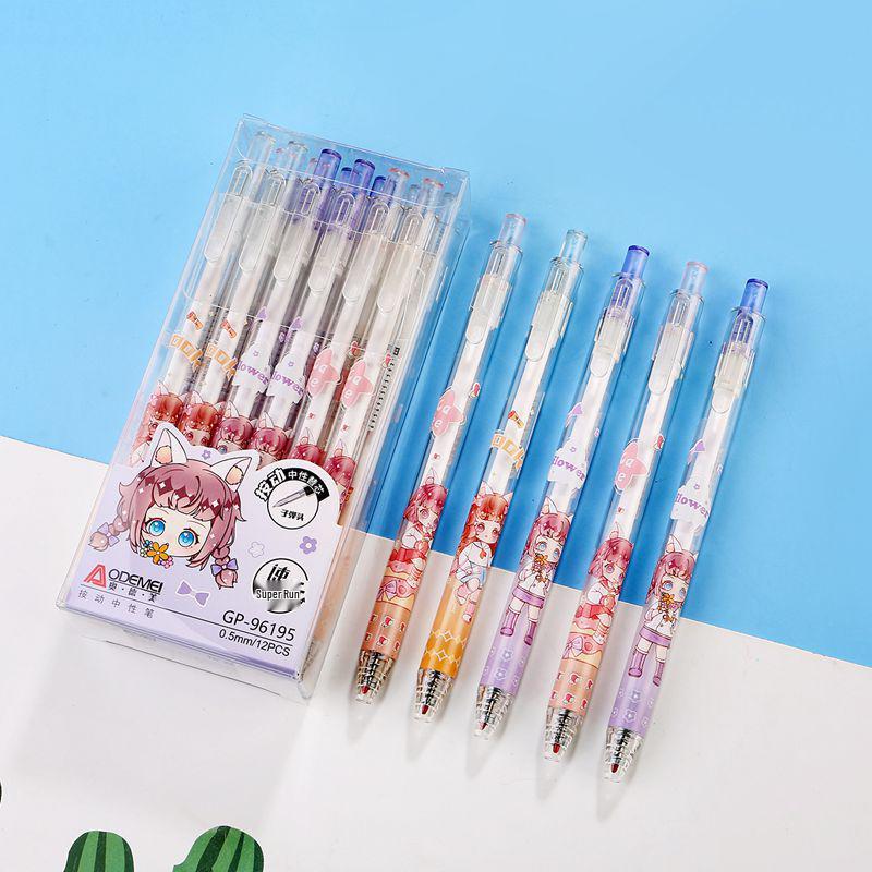 Offerta speciale: Penna Gel Retrattile Disegno Nero, Punta a Pallina 0.5mm, Click per Studenti per Uso Ufficio