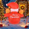 5.91FT Christmas Inflatable Toys Xmas Yard Lawn Party Decoration Santa Climb Wall Reindeer Home Supplies Ornament with LED Lit