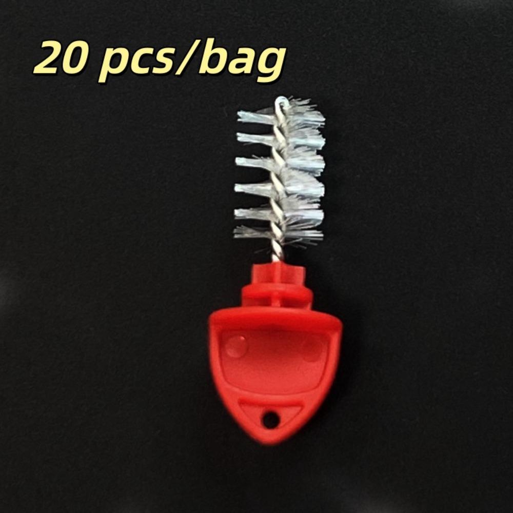 20 pcs/bag Durable Food Safe Cleaning Brushes Food Grade Food Grade Pipeline Brushes  Bars красный