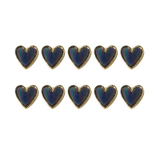 10Pcs Nail Art Decorations Stunning Visual Effect Decorative Attractive Stylish 3D Love Heart Decors DIY Manicures Supplies