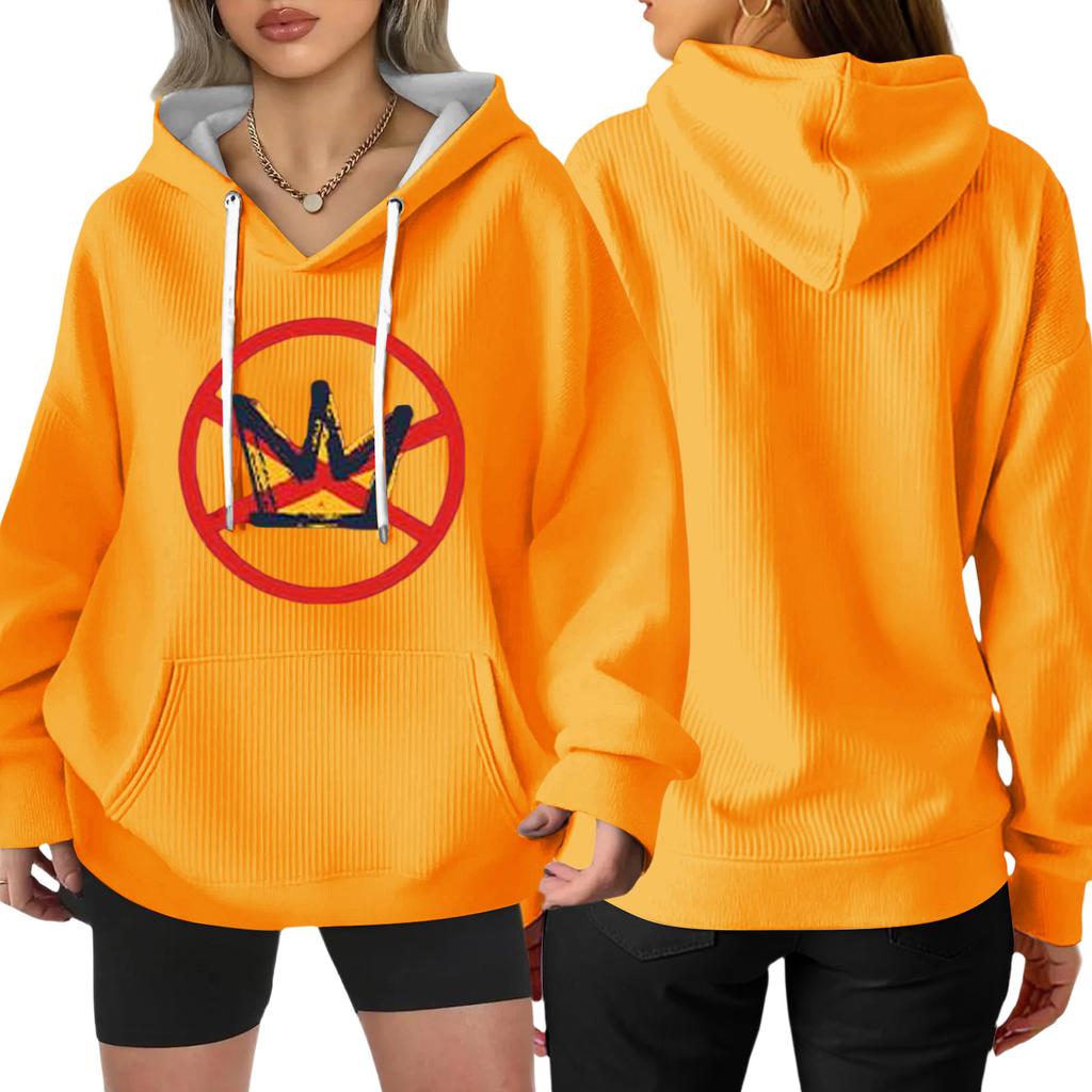 Women's Fashion Casual Long Sleeve Loose Printed Pullover Sports Long Sleeve Sweatshirt