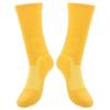 1 Paio Calzini Sportivi Antiscivolo Traspiranti Calzini Protettivi Atletici per Basket Calcio(Giallo )