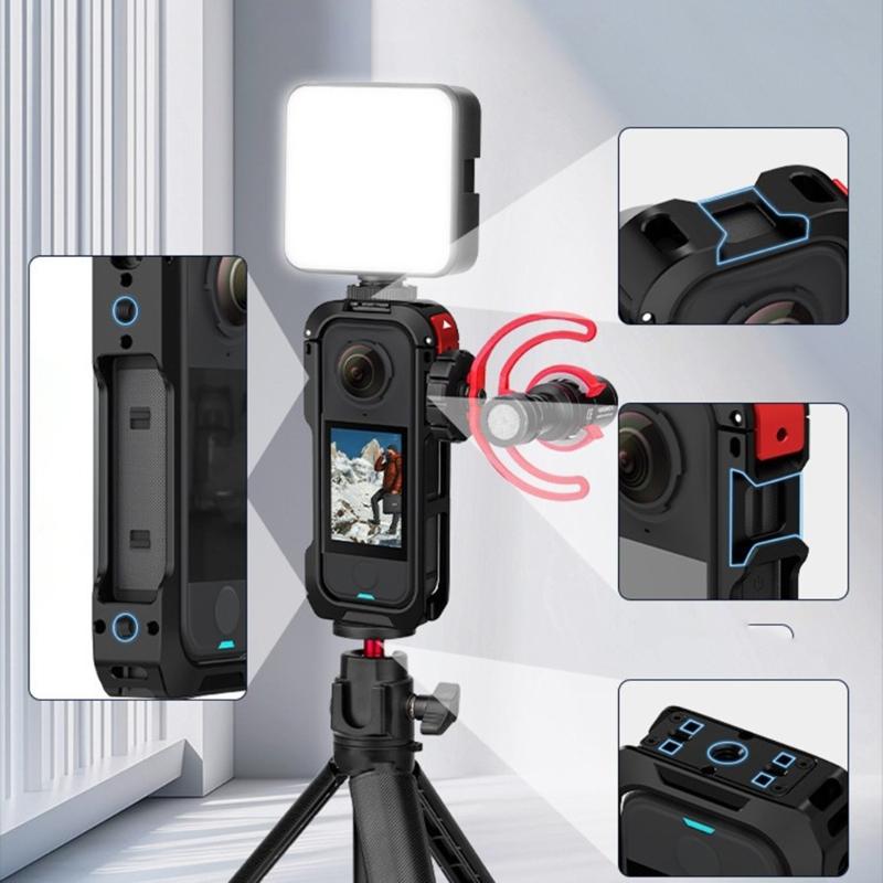 Aluminum Quick Release Cage For X4 Air Action Camera Mount With Cold Shoe Full Protective Frame Case Accessories