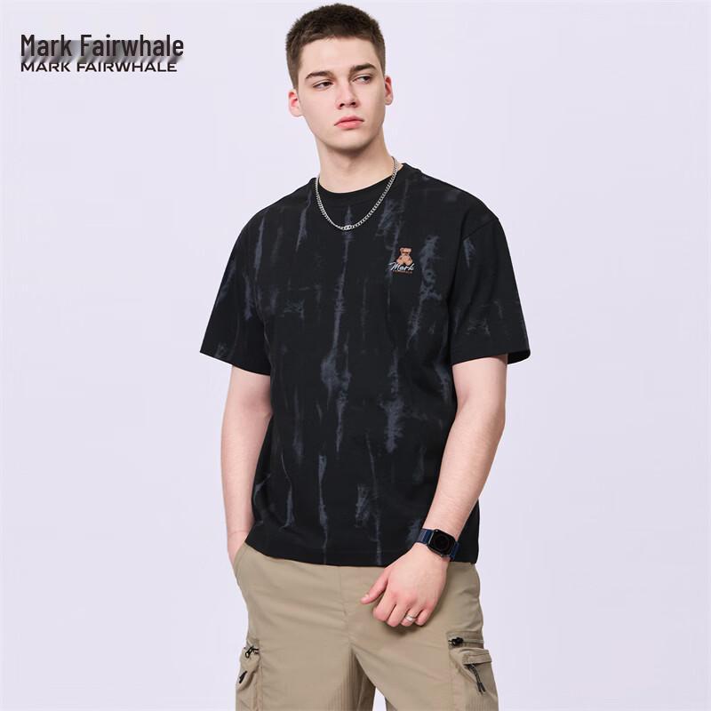 Mark Fairwhale Men s Retro Embroidered Crew Neck T-Shirt L