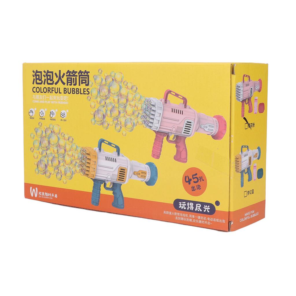 45 Hole Bubble NaMachine Interseting Many Bubbles Outdoor Toys Bubble Launcher for 3   Yrs Old