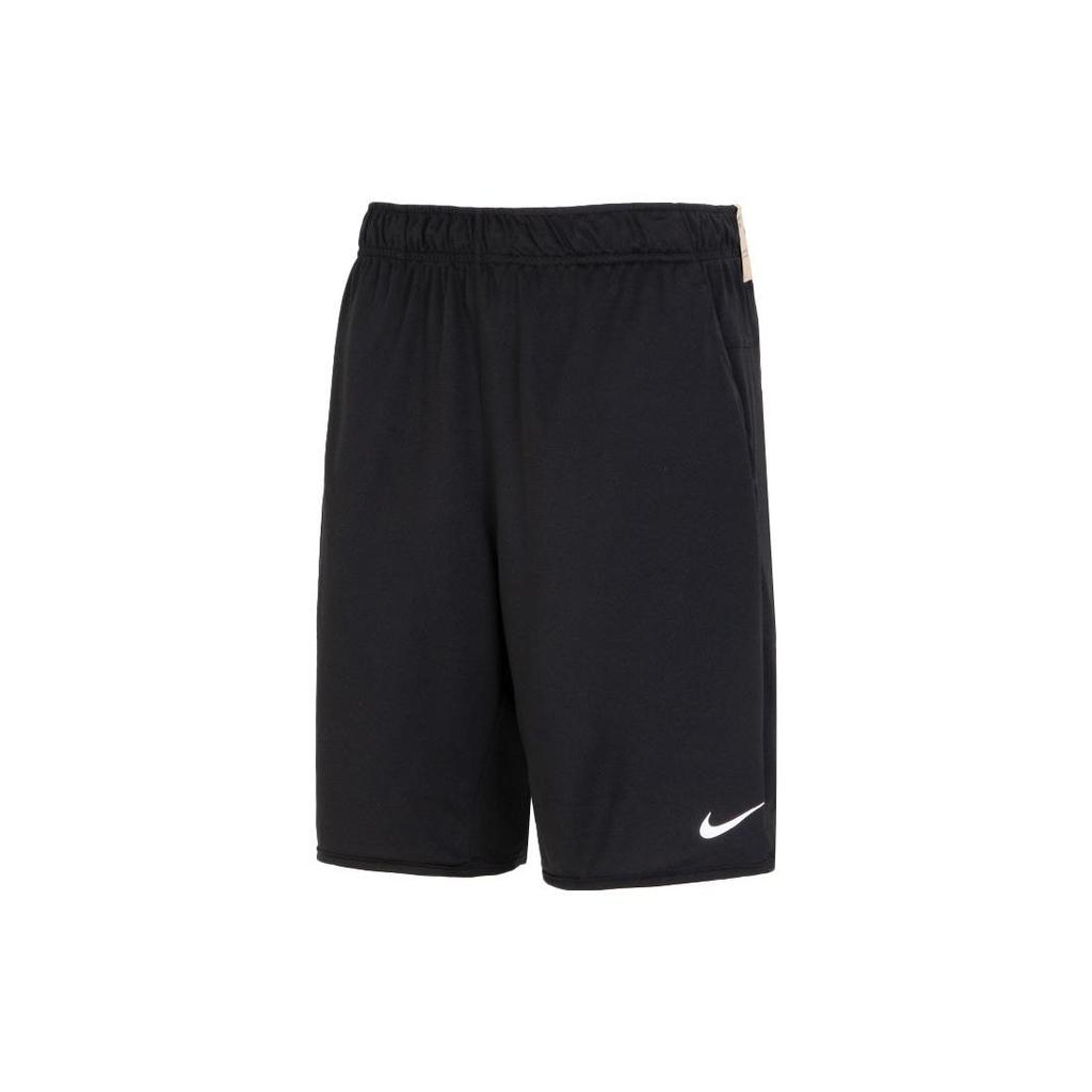 Nike Solid Color Elastic Waist Straight-Leg Casual Shorts Men Bottoms Black DV9329-010