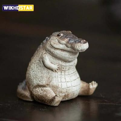 1pc Mini Crocodile TeaPot Suitable for Living Room Ornaments Handmade Tea Ceremony Tea Play Tea Room Table Home Boutique