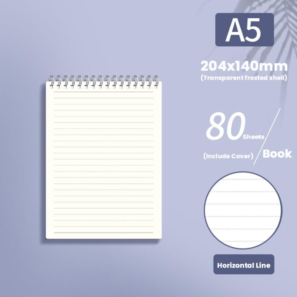 Grids/Blank/Horizontal Line Spiral Notepad Flip Over Design Memo Pad  School Office Supplies