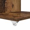 Side Table with Wheels Reclaimed Wood Look 40 x 35 x 60 cm Engineered Wood