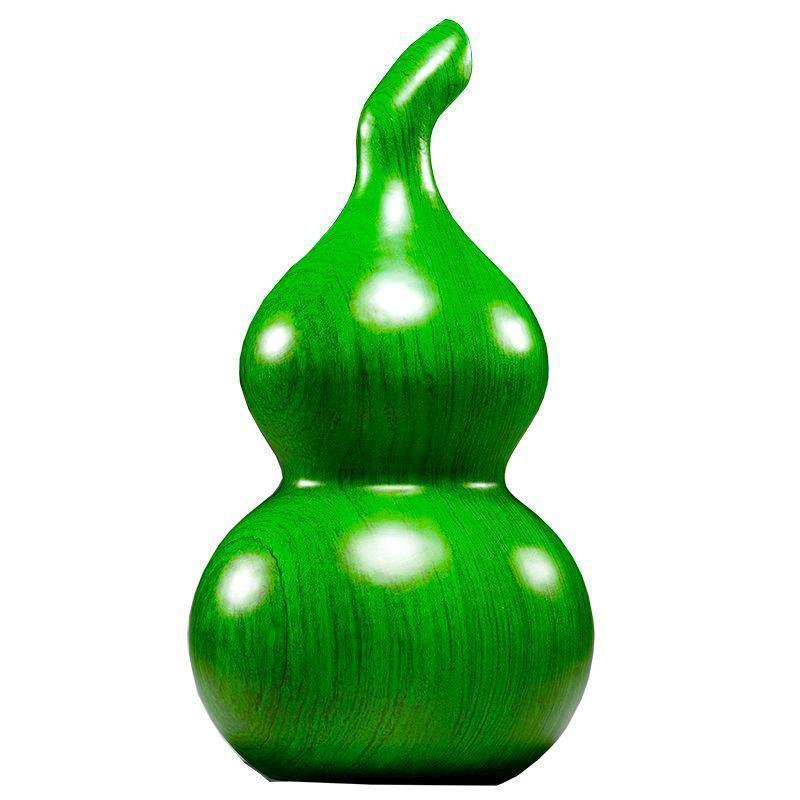 Ebony Wood Carved Gourd Ornament - Solid Red Wood Yuqin Decoration for Living Room Tabletop