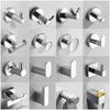304 Stainless Steel Wall-Mounted Clothes Hook for Bathroom and Entrance - Single Hook for Coats, Hats, and Clothing