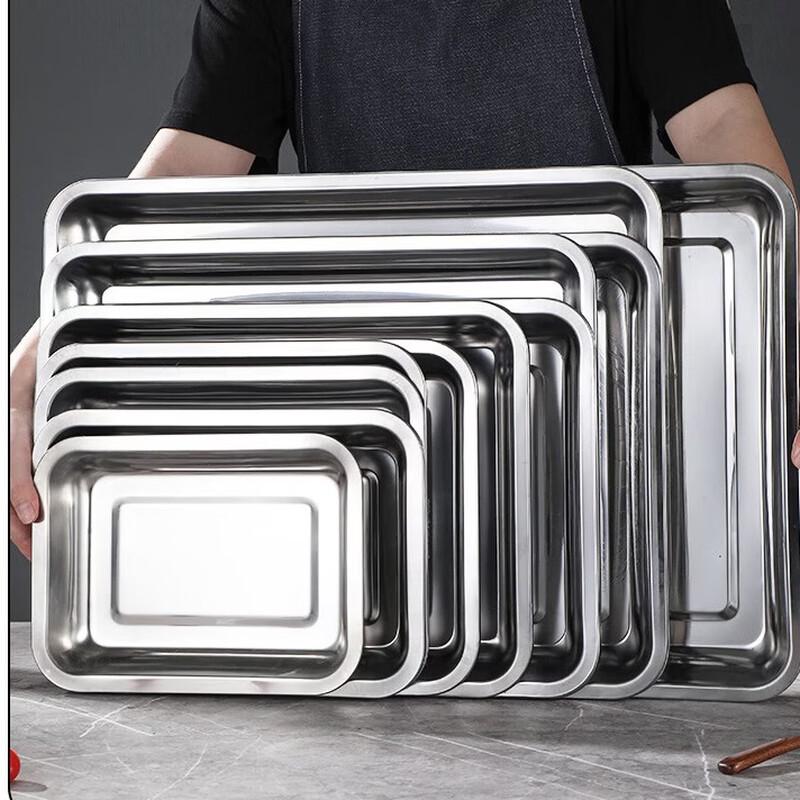 Dairui en Food-Grade Stainless Steel Square Roasting & BBQ Pan