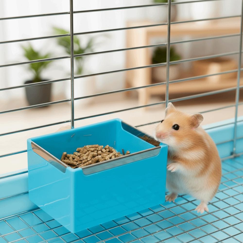Wall Mount Bunny Hay Feeder Detachable Hamster Hanging Bowl Practical Rabbit Hanging Feeder Travel
