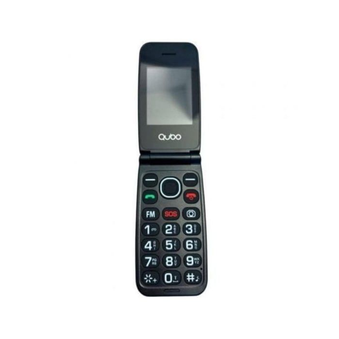 Teléfono Móvil Qubo NEONW-BK 4G para Personas Mayores negro Dual SIM Botón SOS