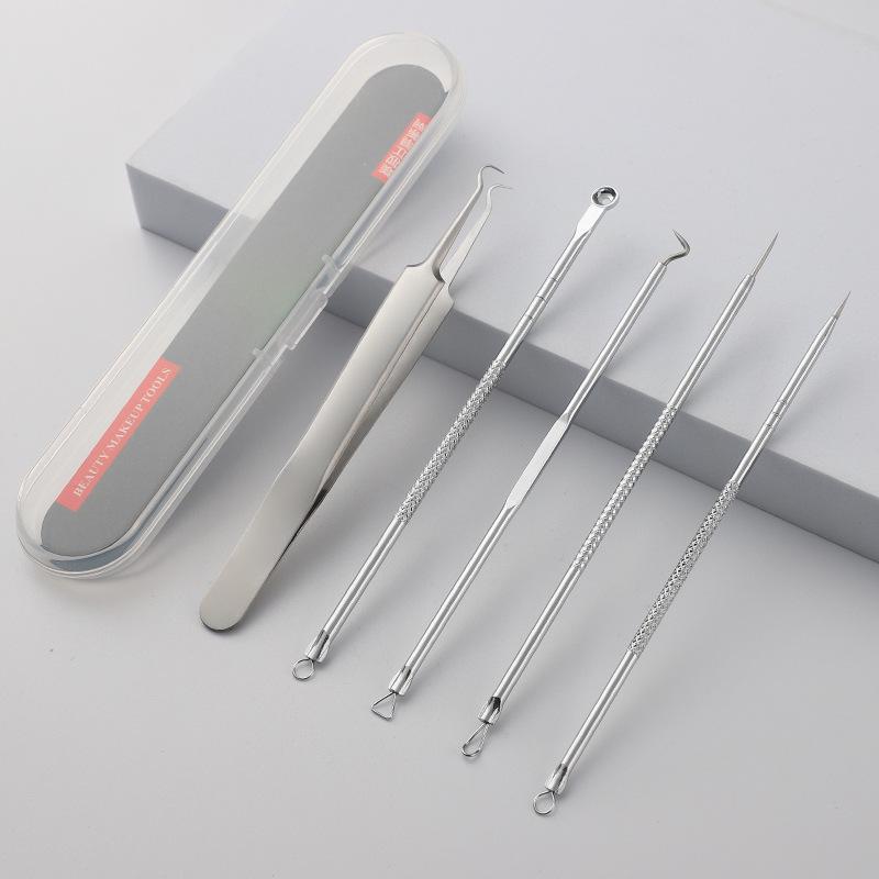 Stainless Steel Blackhead Remover & Acne Needle Set - Beauty Tools