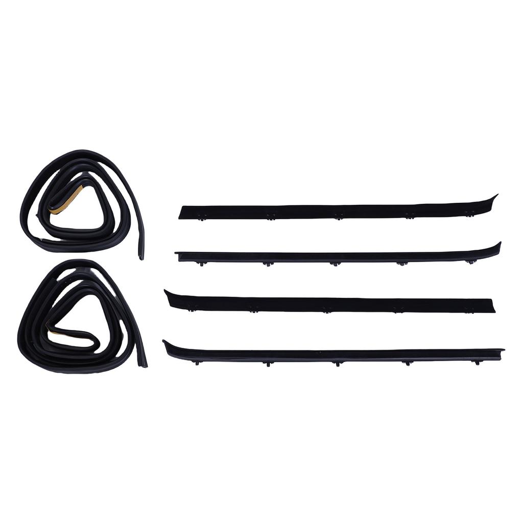 Front Door Window Weatherstrip Kit 15569071 Sweep Felt Trim   Run Channel   Replacement for C1500 C2500 C3500 K1500  00 K3500