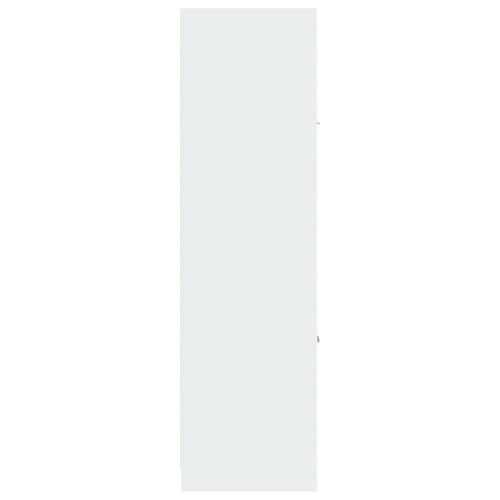 Vidaxl Pharmacy Cabinet, White, 40X41X144.5 Cm, Wood-Based Material