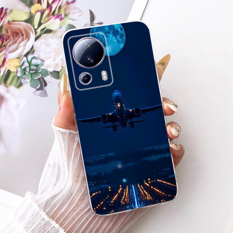 For Xiaomi Civi 2 Clear Case Aesthetic Luxury Cute Fashion Butterfly Funny Painted Funda For Xiaomi Civi2 Casing 2209129SC